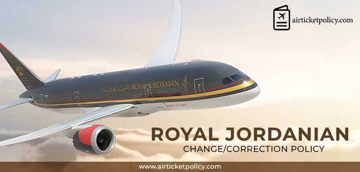 Royal Jordanian Name Correction Policy | airlinesticketpolicy